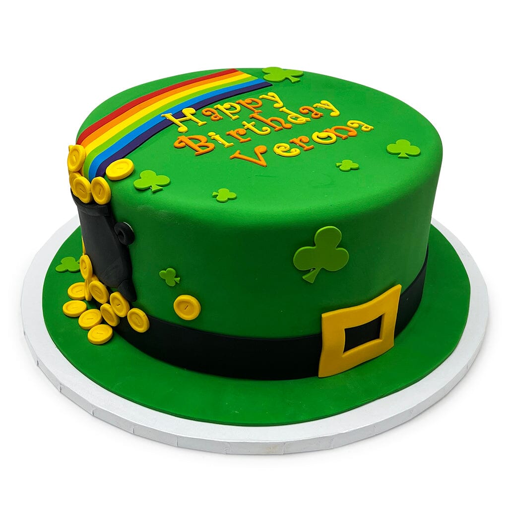 Lucky Clover Hat Cake Theme Cake Freed's Bakery