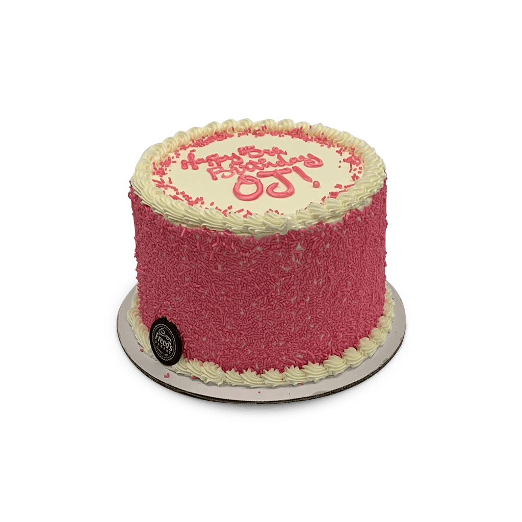 Pink Sprinkles Theme Cake Freed's Bakery