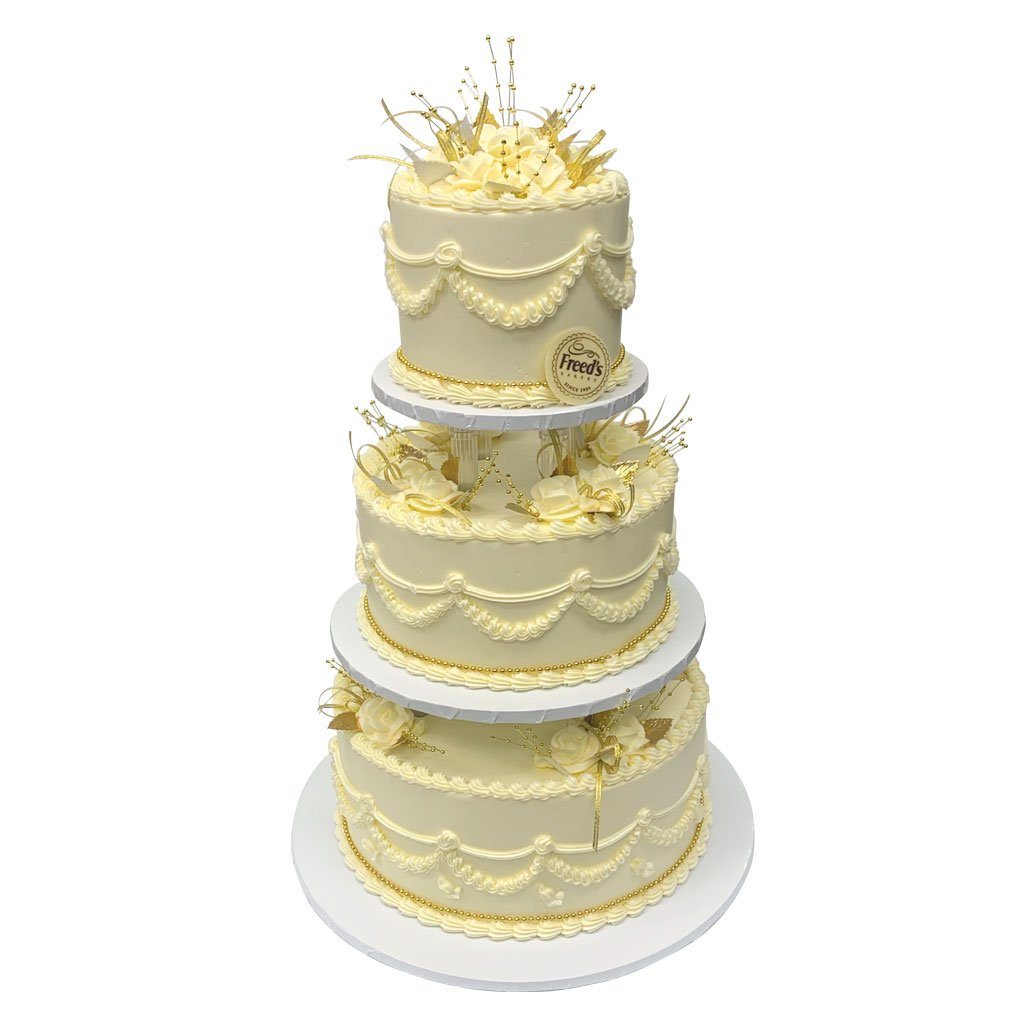 Golden Wedding Traditions Wedding Cake Wedding Cake Freed's Bakery
