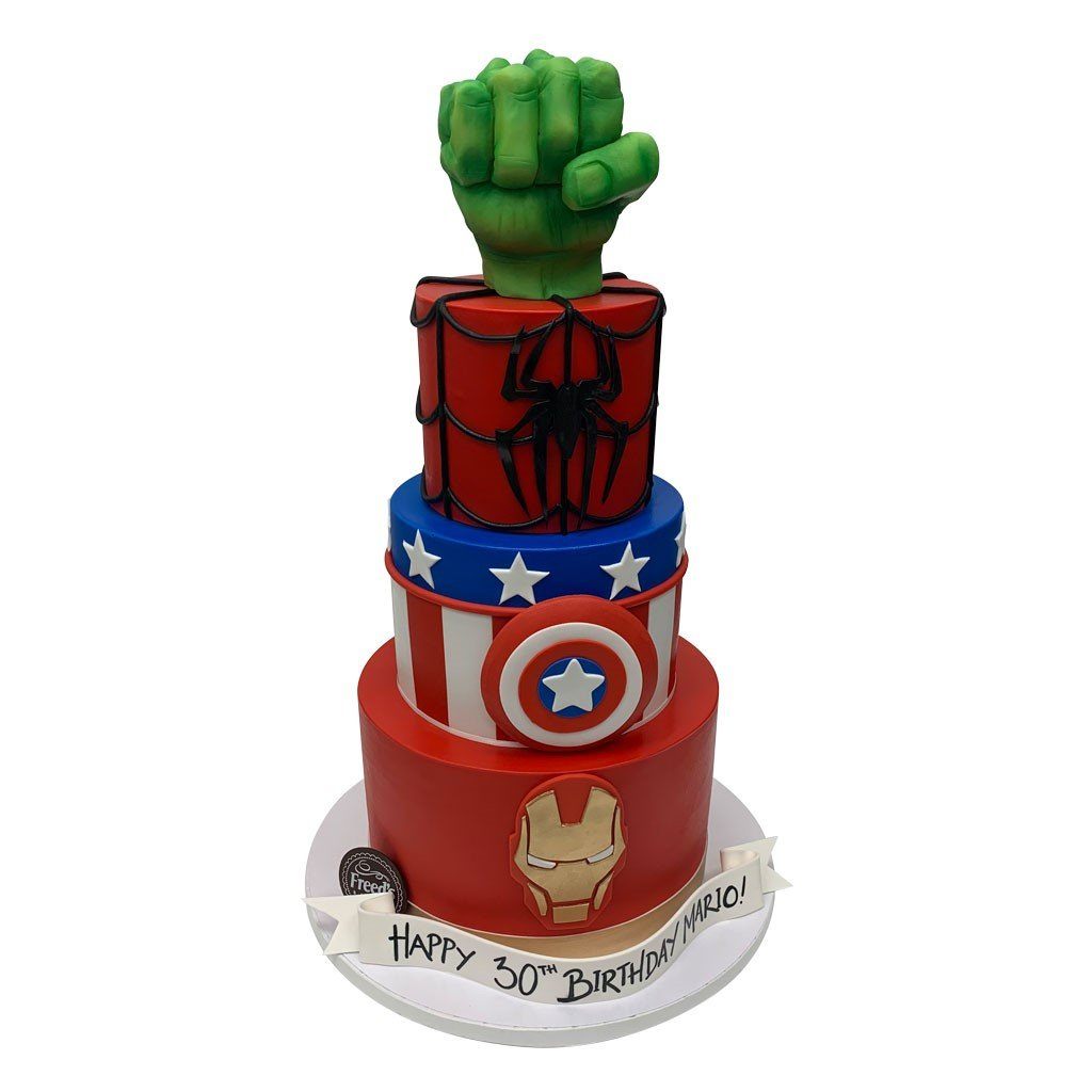 Avengers Assemble Theme Cake Freed's Bakery