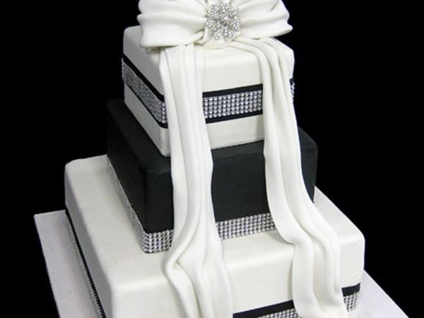 Black Diamond Wedding Cake Freed's Bakery