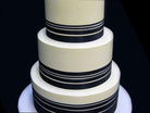 Black Stripes Wedding Cake Freed's Bakery