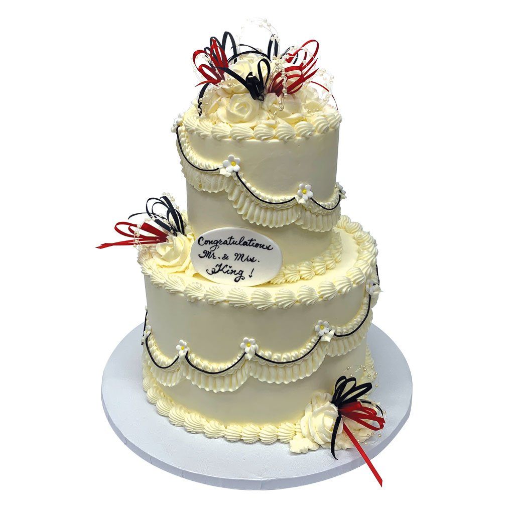 Black Tie Affair Wedding Cake Freed's Bakery