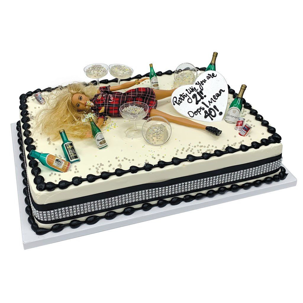 Blackout Bottle Theme Cake Freed's Bakery