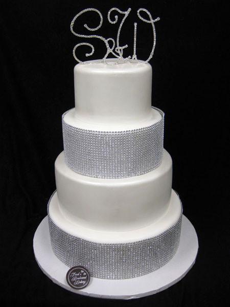 Bling Romance Wedding Cake Freed's Bakery