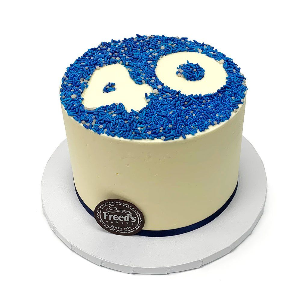 Age Blues Theme Cake Freed's Bakery 