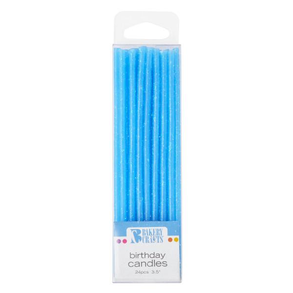 Slim Glitter Candles Candle Freed's Bakery Blue