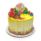 Neon Rainbow Pour Theme Cake Freed's Bakery