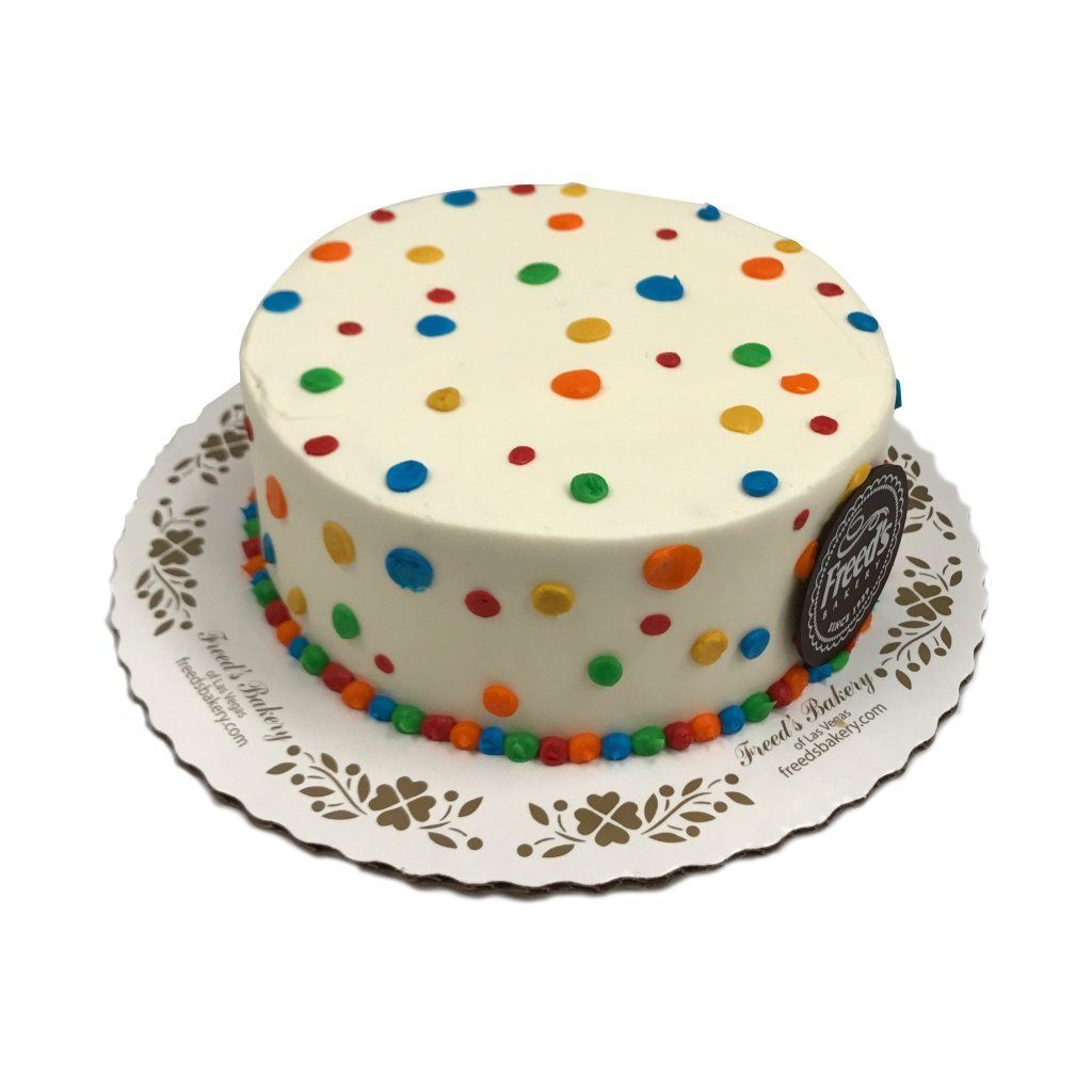 Cheerful Dots Theme Cake Freed's Bakery