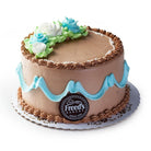 Chocolate Blue & White Cake Freed's Bakery