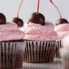 Chocolate Dipped Cherry Vegas Cupcake Cupcake Freed's Bakery