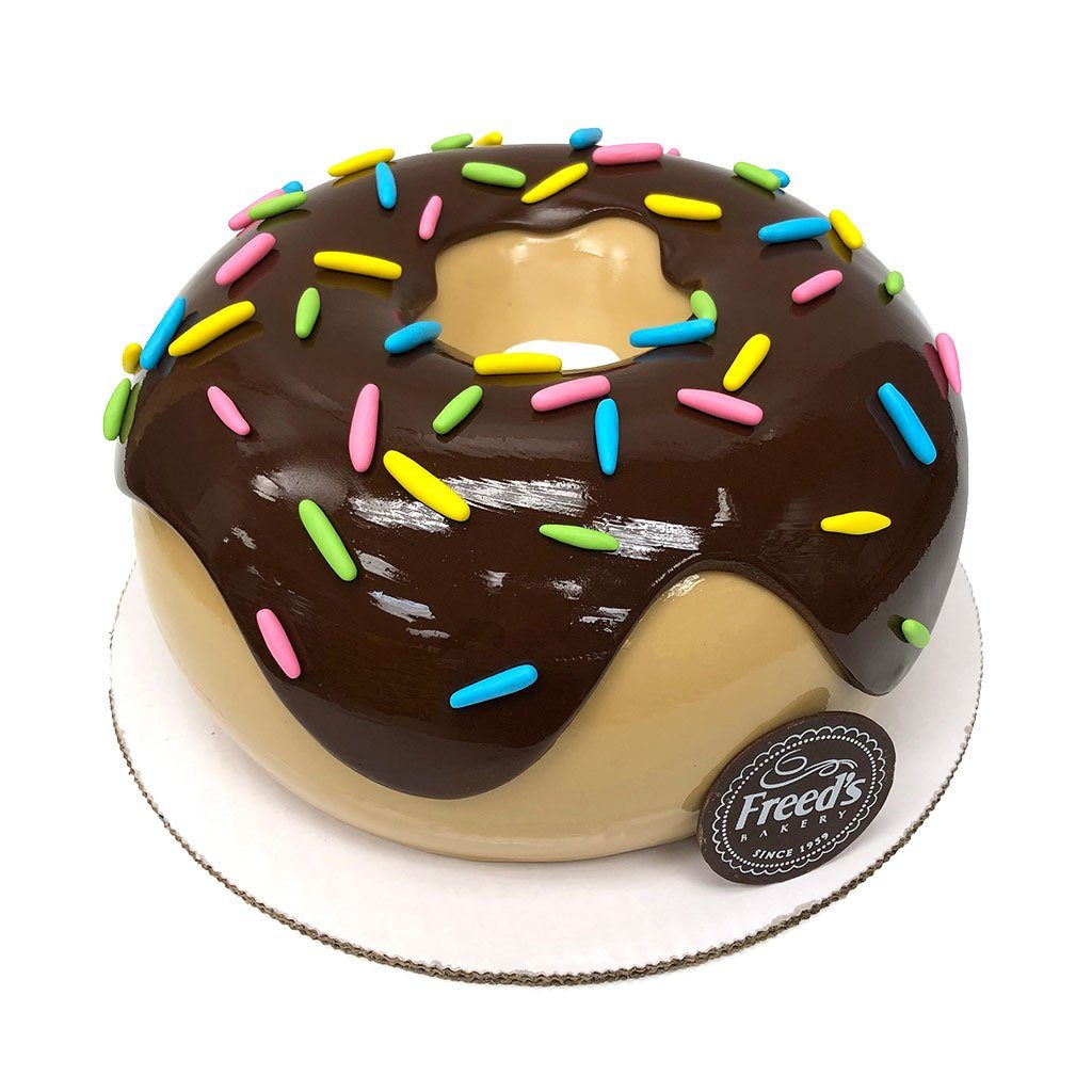 Chocolate Frosted Birthday Cake Theme Cake Freed's Bakery