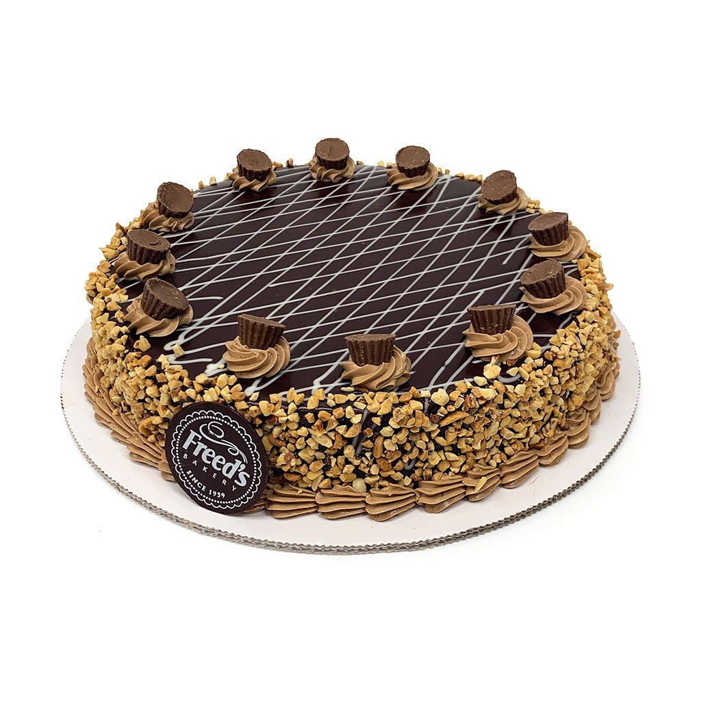 Chocolate Peanut Butter Cheesecake Slice Cake Slice & Pastry Freed's Bakery 10" Round (Serves 10-12) 