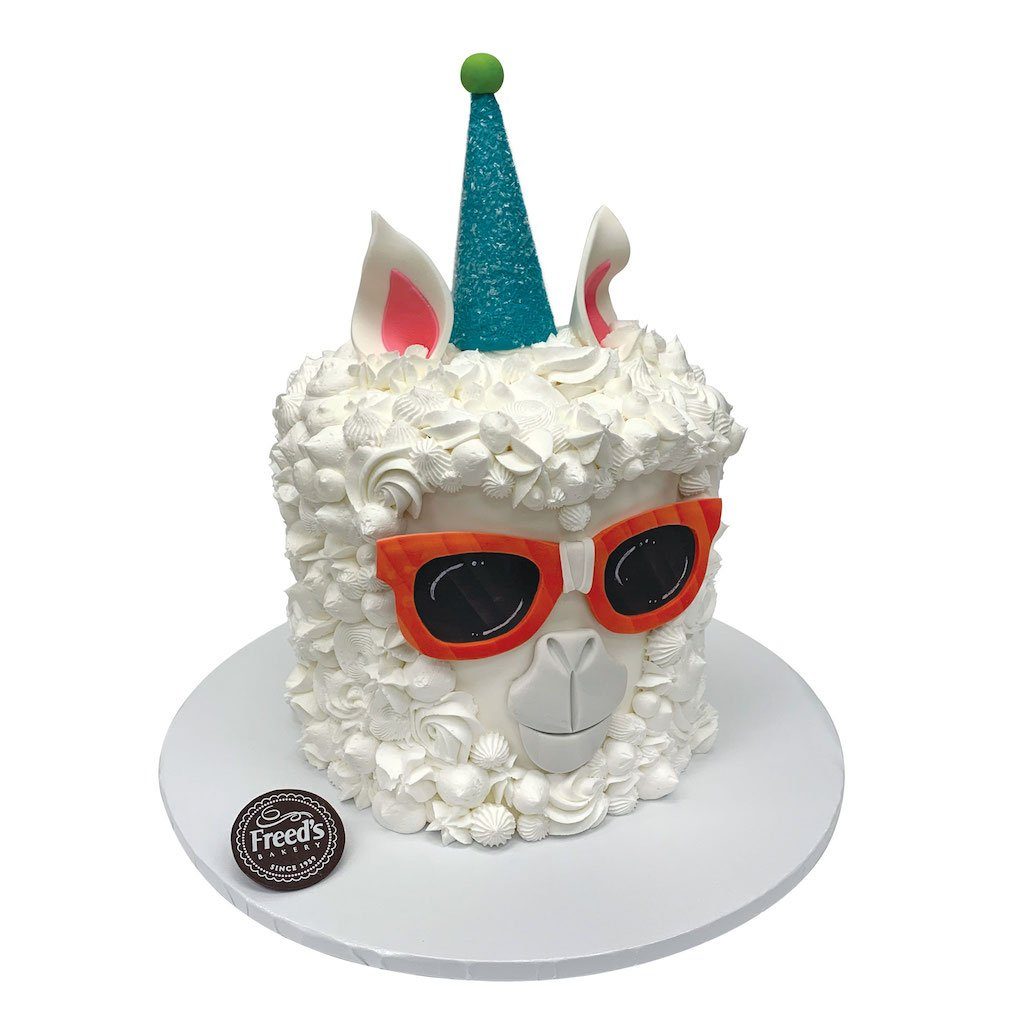 Party Llama Theme Cake Freed's Bakery