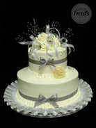Deep Silver Wedding Cake Freed's Bakery