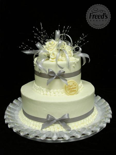 Deep Silver Wedding Cake Freed's Bakery 