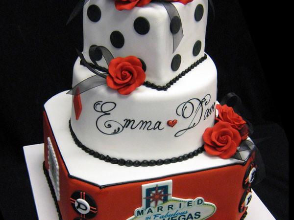 Elegant Vegas Wedding Cake Freed's Bakery