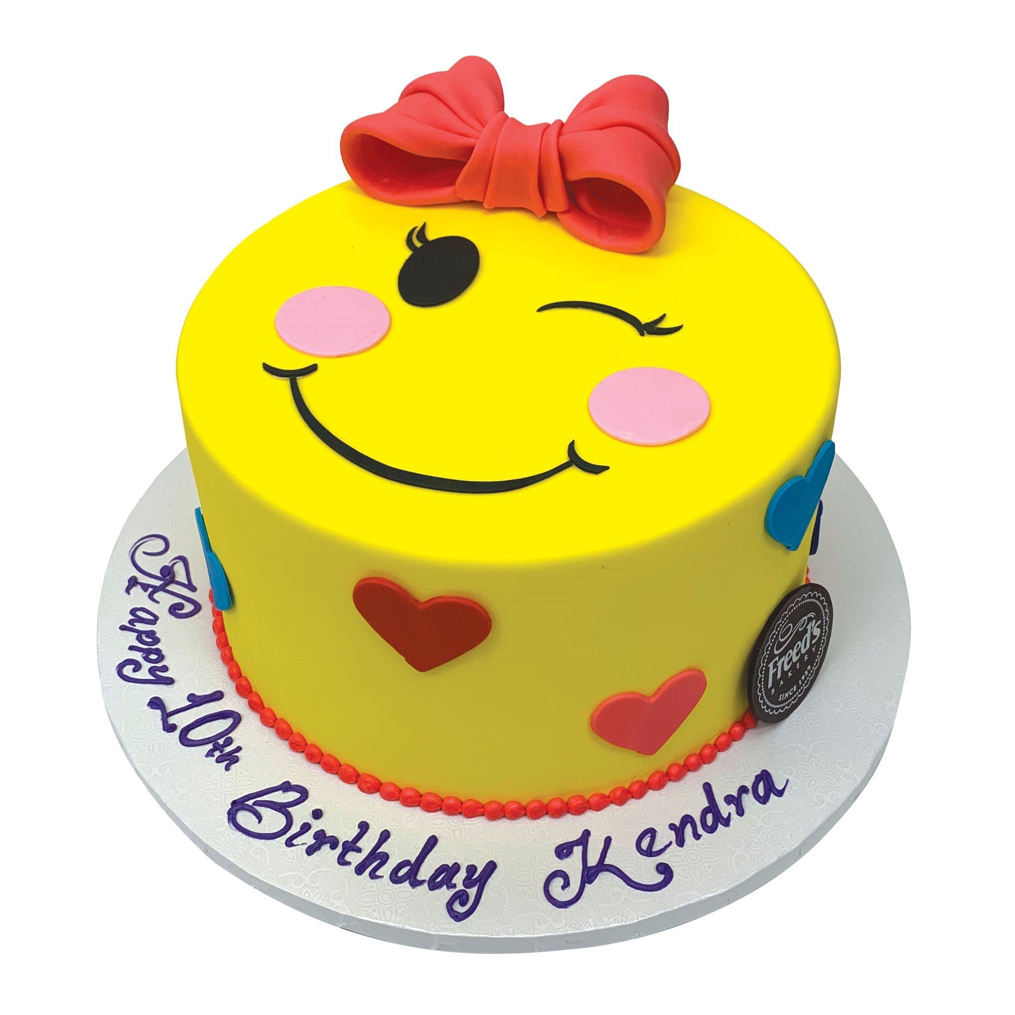 Emoji Love Theme Cake Freed's Bakery