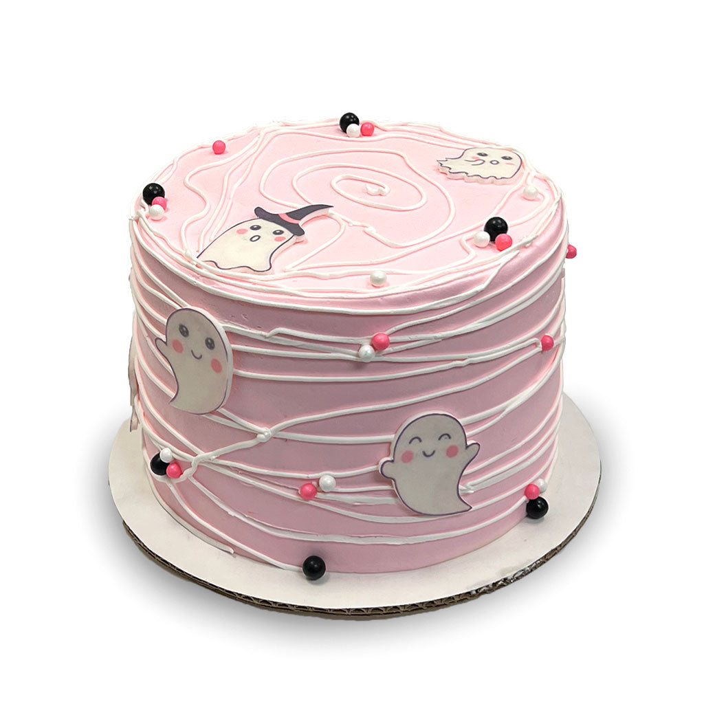 Ghastly Pink Halloween Cake Theme Cake Freed's Bakery