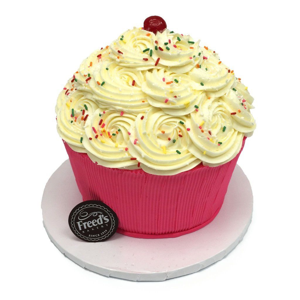 Giant Birthday Cupcake Cake Freed's Bakery