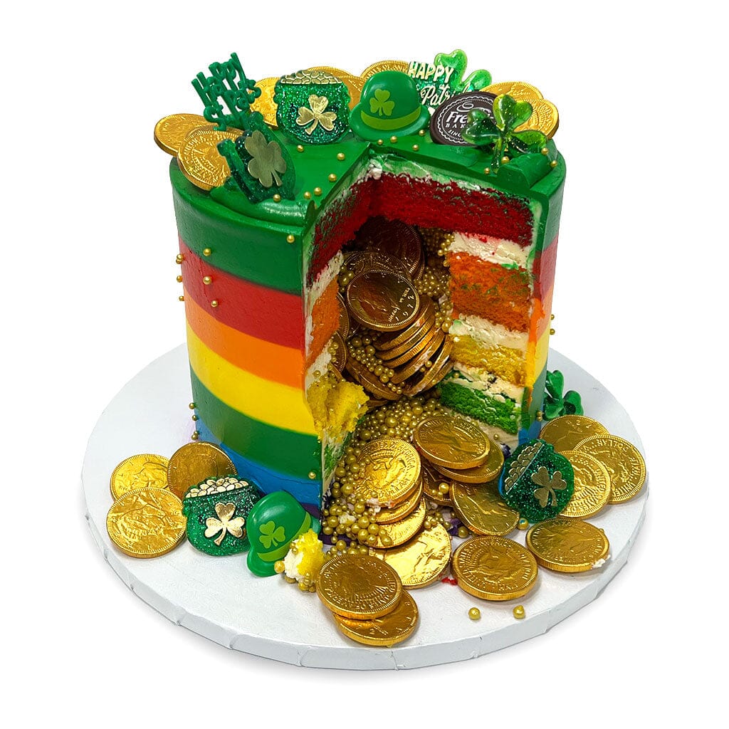 Gold at the Rainbow Theme Cake Freed's Bakery