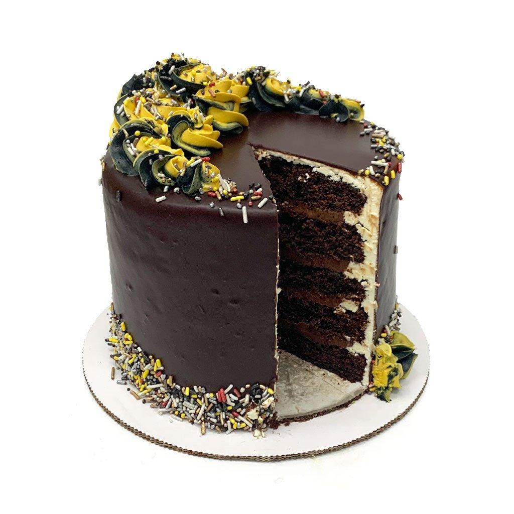 Golden Knight Salted Caramel Cake Dessert Cake Freed's Bakery