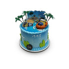 Minions on Vacation Theme Cake Freed's Bakery 7" Round (Serves 8-10) Vanilla Cake w/ Bavarian Cream
