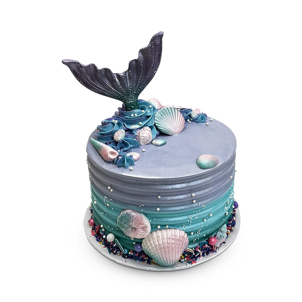 Shiny Sea Siren Theme Cake Freed's Bakery