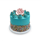 Blue Sprinkle Perfection Theme Cake Freed's Bakery