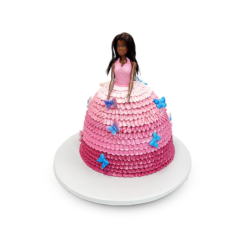Pink Ombre Butterfly Dress Theme Cake Freed's Bakery