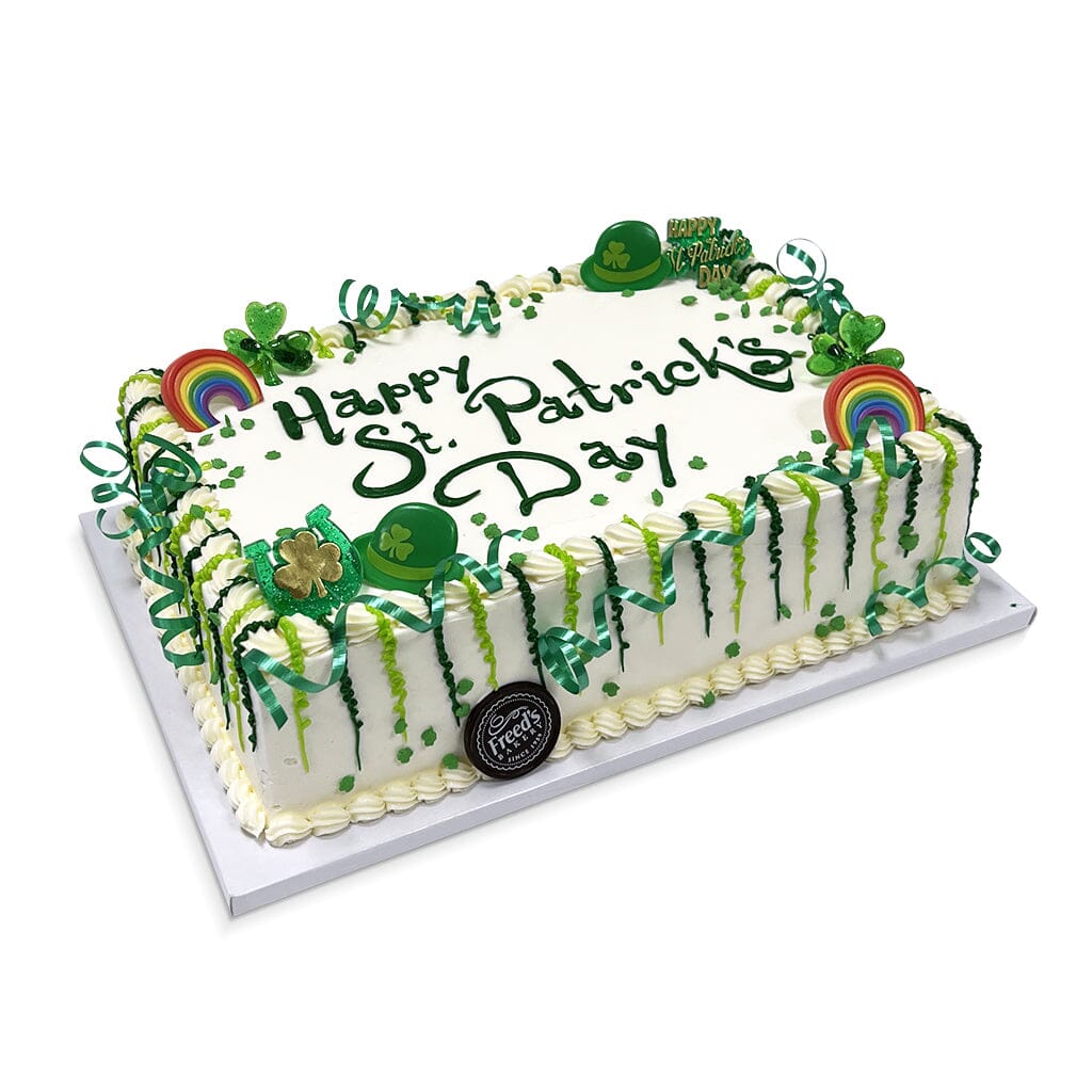 Shamrocks and Clovers Theme Cake Freed's Bakery