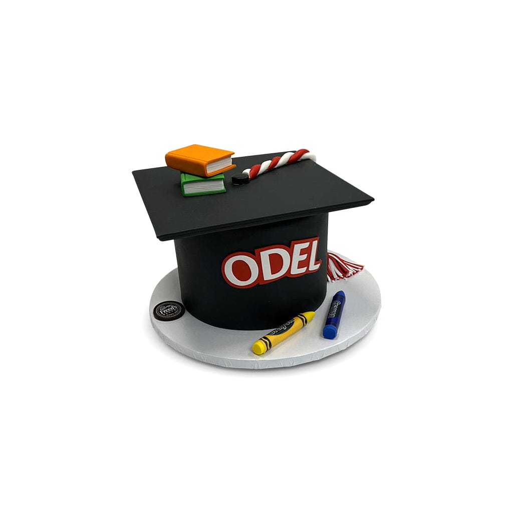 Odel Black Cap Graduation Freed's Bakery 