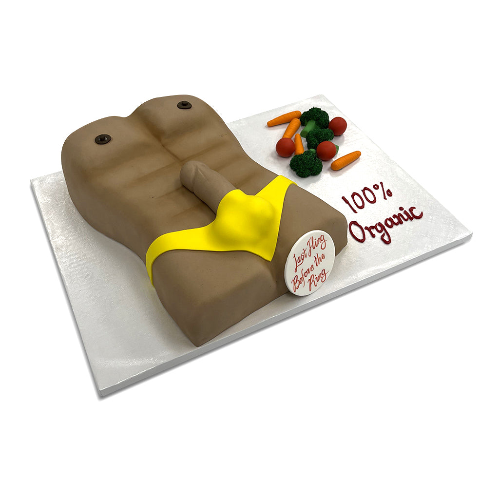 Organic Bachelor Theme Cake Freed's Bakery