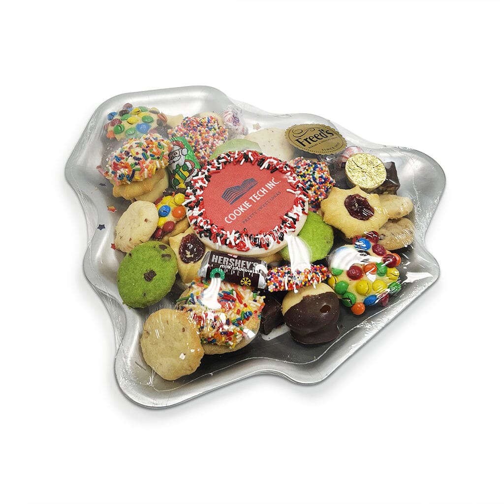 Logo Cookie & Large Christmas Tree Tray Seasonal Item Freed's Bakery