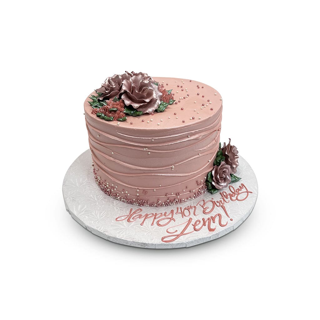 Rosy Pearls Theme Cake Freed's Bakery 