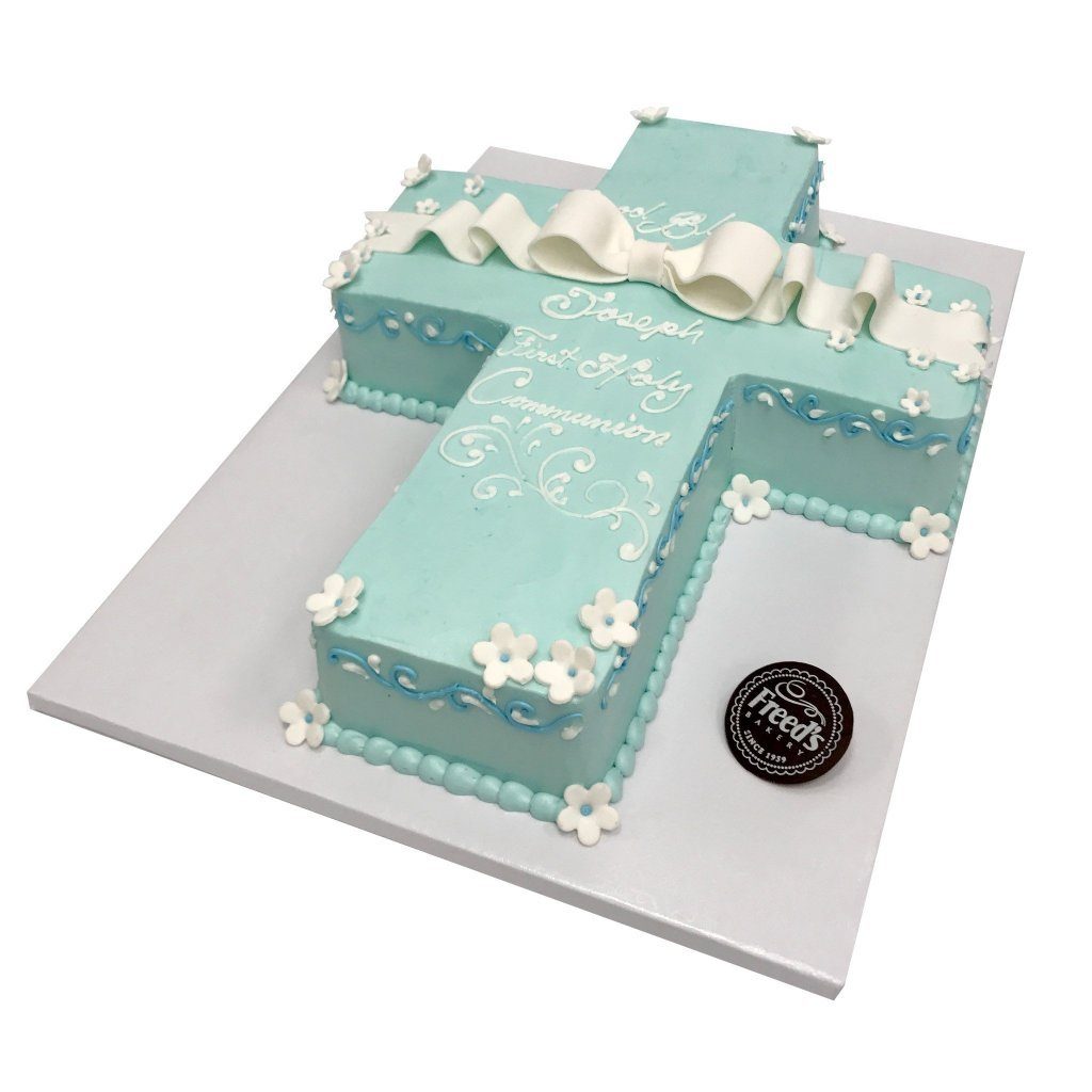 Icing Bow Blessing Theme Cake Freed's Bakery