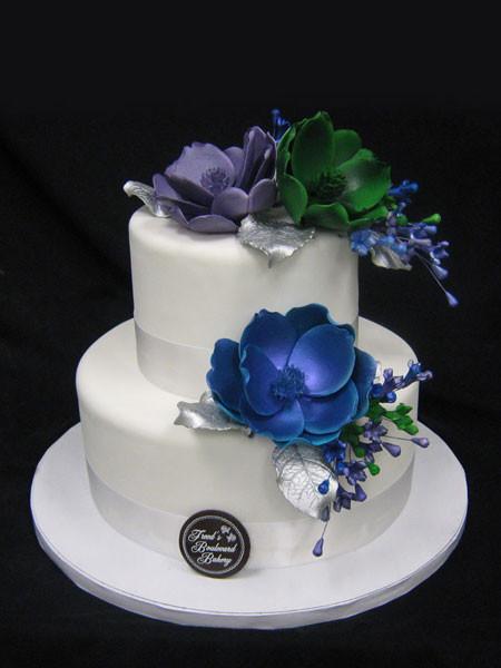 Jewel Magnolias Wedding Cake Freed's Bakery