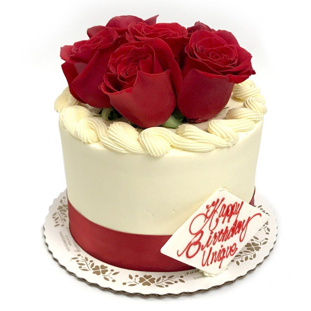 Lovely Roses Theme Cake Freed's Bakery