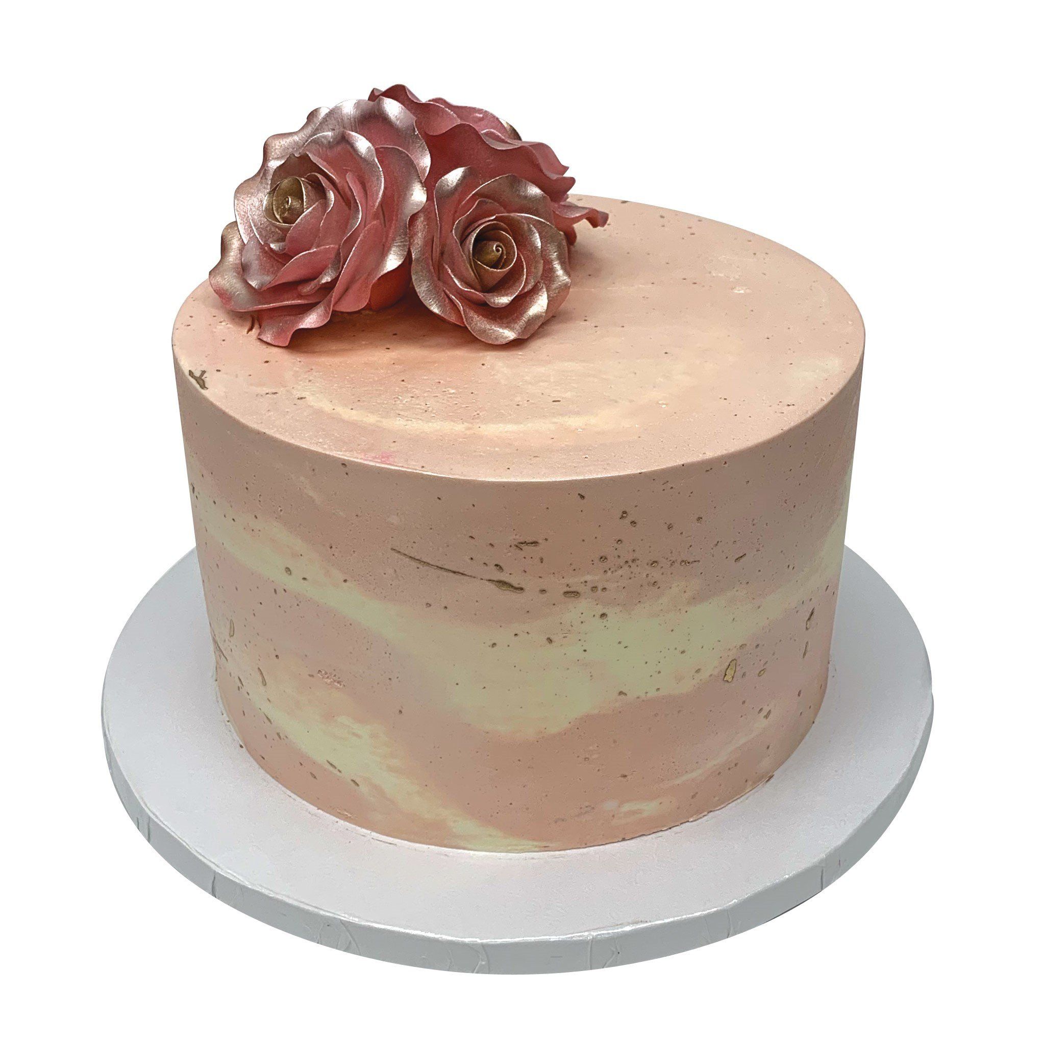 Marbled Roses Theme Cake Freed's Bakery