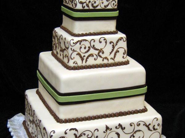Modern Delight Wedding Cake Freed's Bakery 