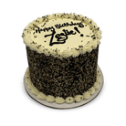 Gold and Black Sprinkles Theme Cake Freed's Bakery