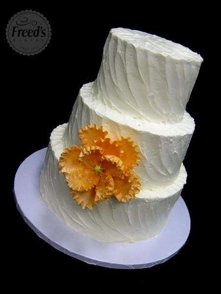 Painted Peonies Wedding Cake Freed's Bakery