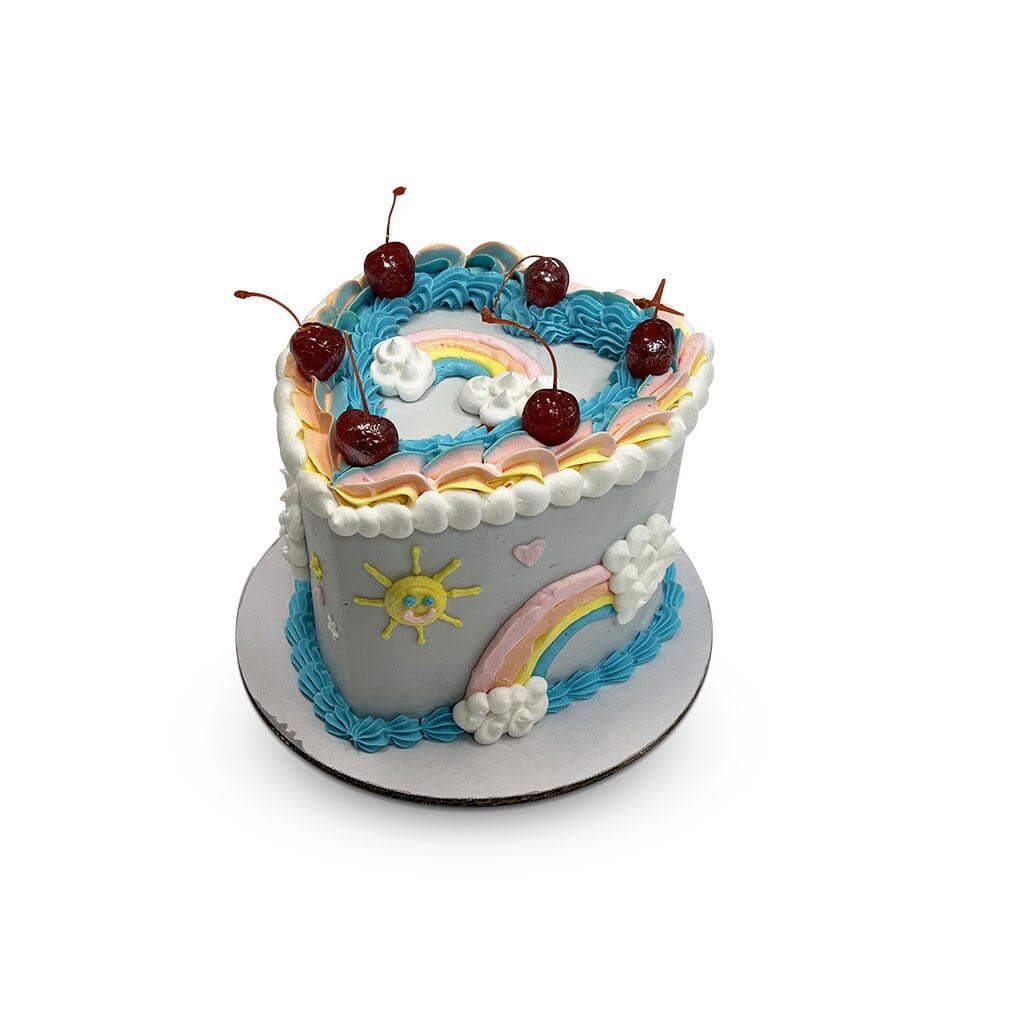 Pastel Rainbow Heart Theme Cake Freed's Bakery