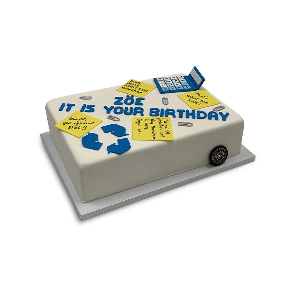 Birthday Fit For An Office Theme Cake Freed's Bakery 