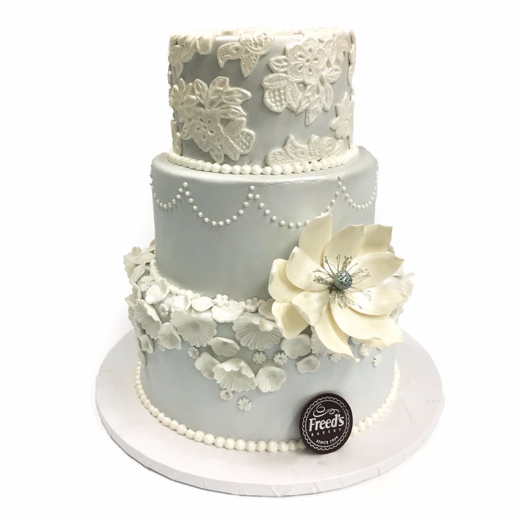 Petals and Paisley Wedding Cake Freed's Bakery 