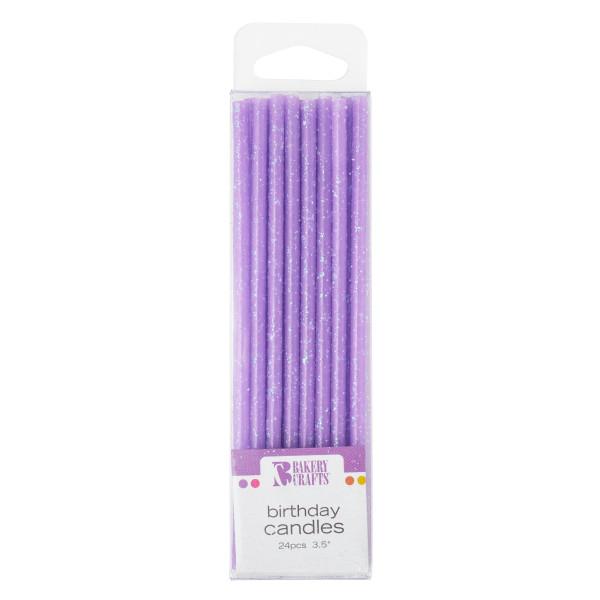 Slim Glitter Candles Candle Freed's Bakery Purple