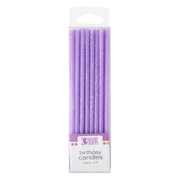 Slim Glitter Candles Candle Freed's Bakery Purple 