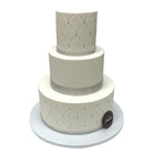 Quilted Elegance Wedding Cake Freed's Bakery