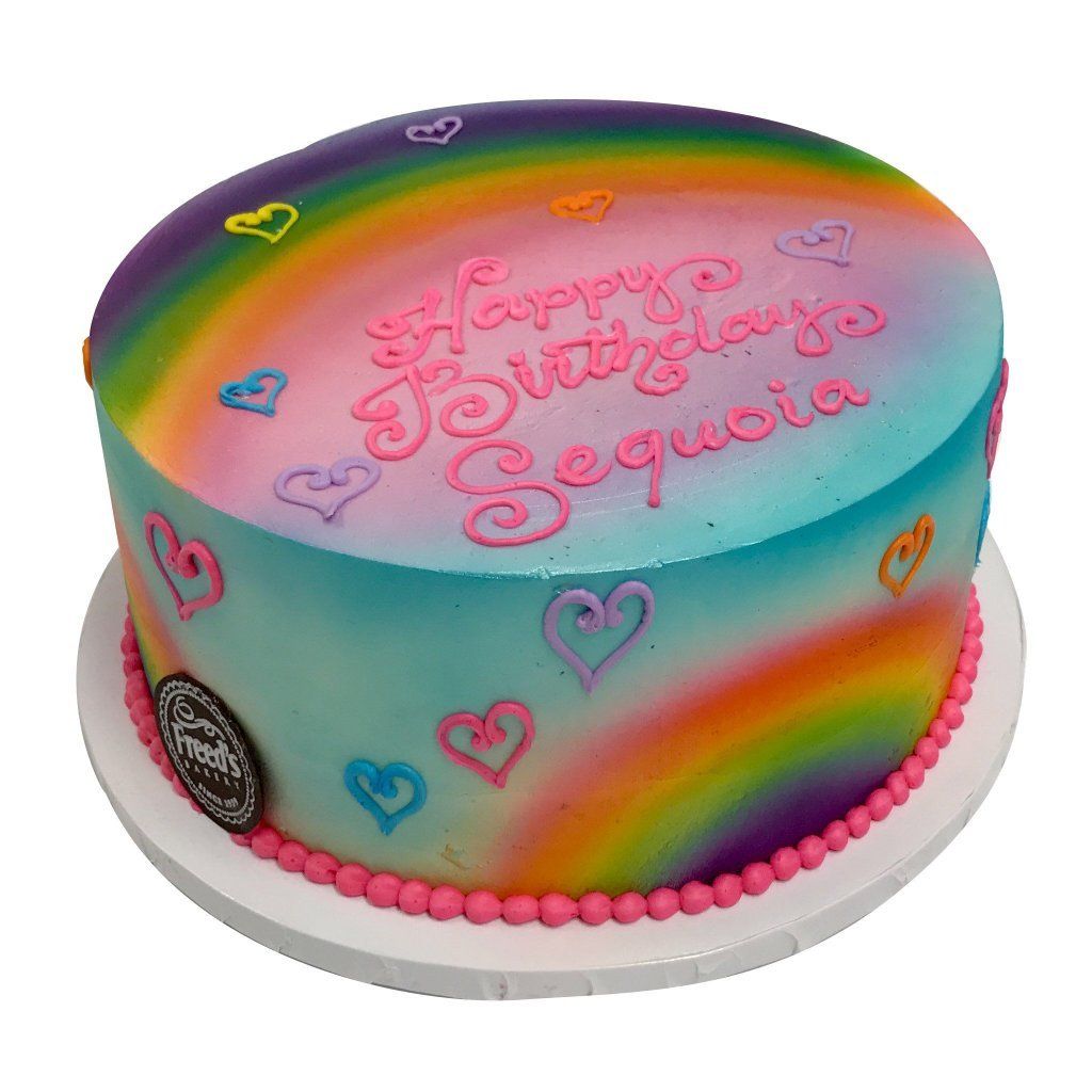 Rainbow Birthday Theme Cake Freed's Bakery