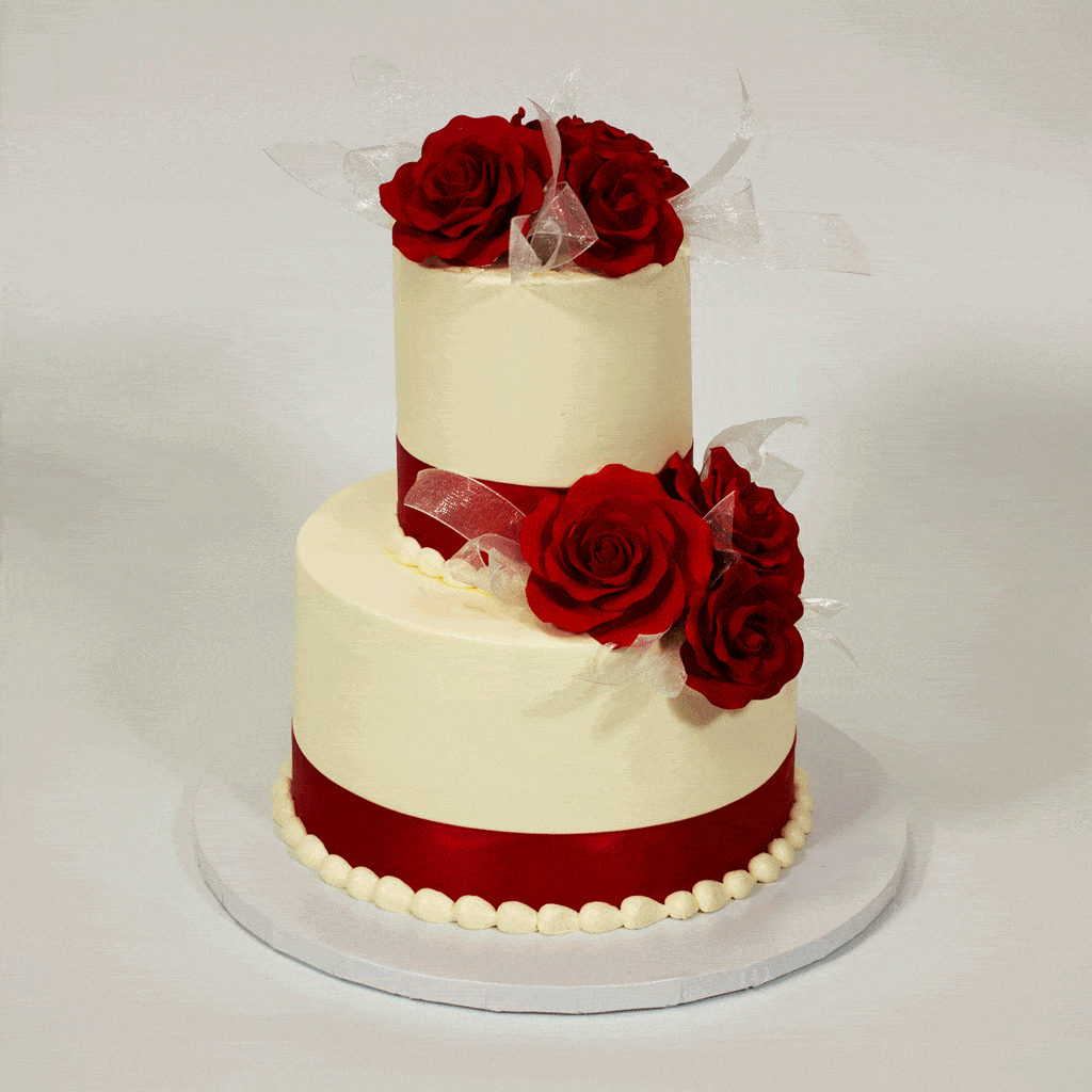 Stop and Taste the Roses CAKE#THREE Wedding Cake Freed's Bakery